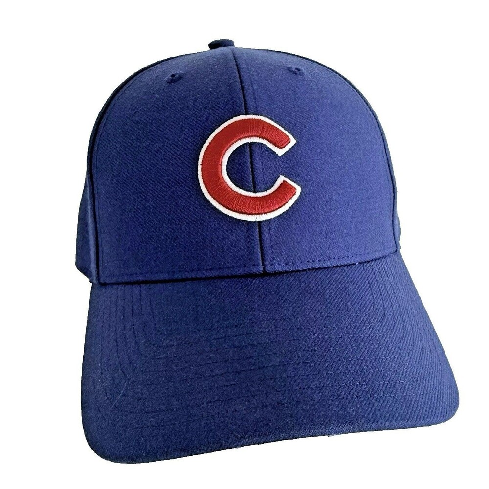 Chicago Cubs 47 Blue Adjustable Baseball Hat Wool Blend MLB Embroidered OS NWOT